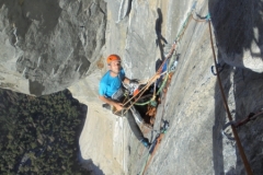 Dom Oughton on North America Wall. September 2018.