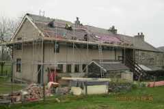 High Moss being re-roofed, April 2019