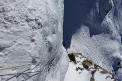 Ice climbing, Cogne.