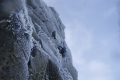Paul O'Reilly, Pisgah Buttress Direct, Scafell Crag. Photo: Andy Stewart