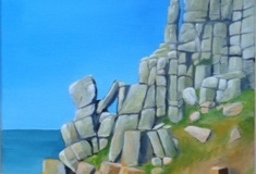 Long Climb, Land's End. Original painting by Sam Salmon