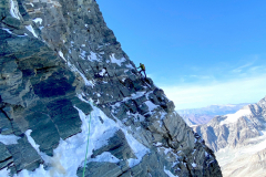 Dave Sykes, Matterhorn, North face. Photo: Stan Halstead