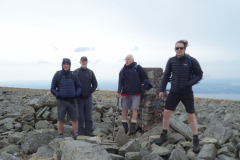 Gerry-Gee-family-and-friends-summit-of-Foel-Fras.-March.-Photo-Gee-Collection