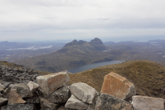 Easter Meet. View from summit of Canisp to Suliven