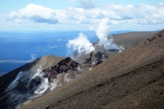 Tongariro Crossing - the volcano is still active! Photo: Alan Firth